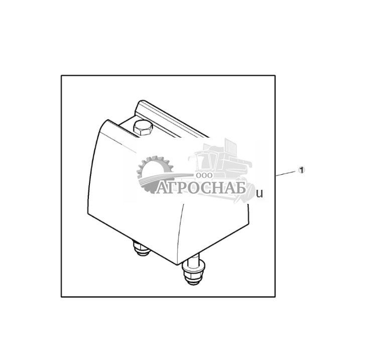 Комплект звеньев, резиновый гребень трака, гусеничная лента - ST712501 418.jpg